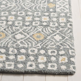 Safavieh Micro-Loop Mlp801G Silver/Ivory Rug.