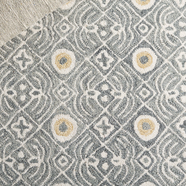 Safavieh Micro-Loop Mlp801G Silver/Ivory Rug.