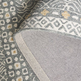 Safavieh Micro-Loop Mlp801G Silver/Ivory Rug.