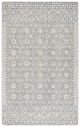 Safavieh Micro-Loop Mlp801G Silver/Ivory Rug.