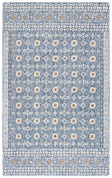 Safavieh Micro-Loop Mlp801M Blue/Ivory Rug.