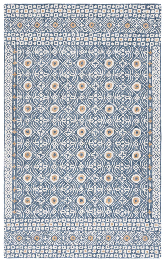 Safavieh Micro-Loop Mlp801M Blue/Ivory Area Rug