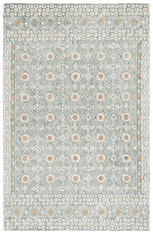 Safavieh Micro-Loop Mlp801Y Green/Ivory Area Rug