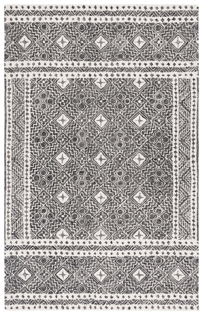 Safavieh Micro-Loop Mlp803Z Black/Ivory Area Rug