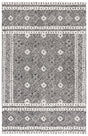 Safavieh Micro-Loop Mlp803Z Black/Ivory Rug.