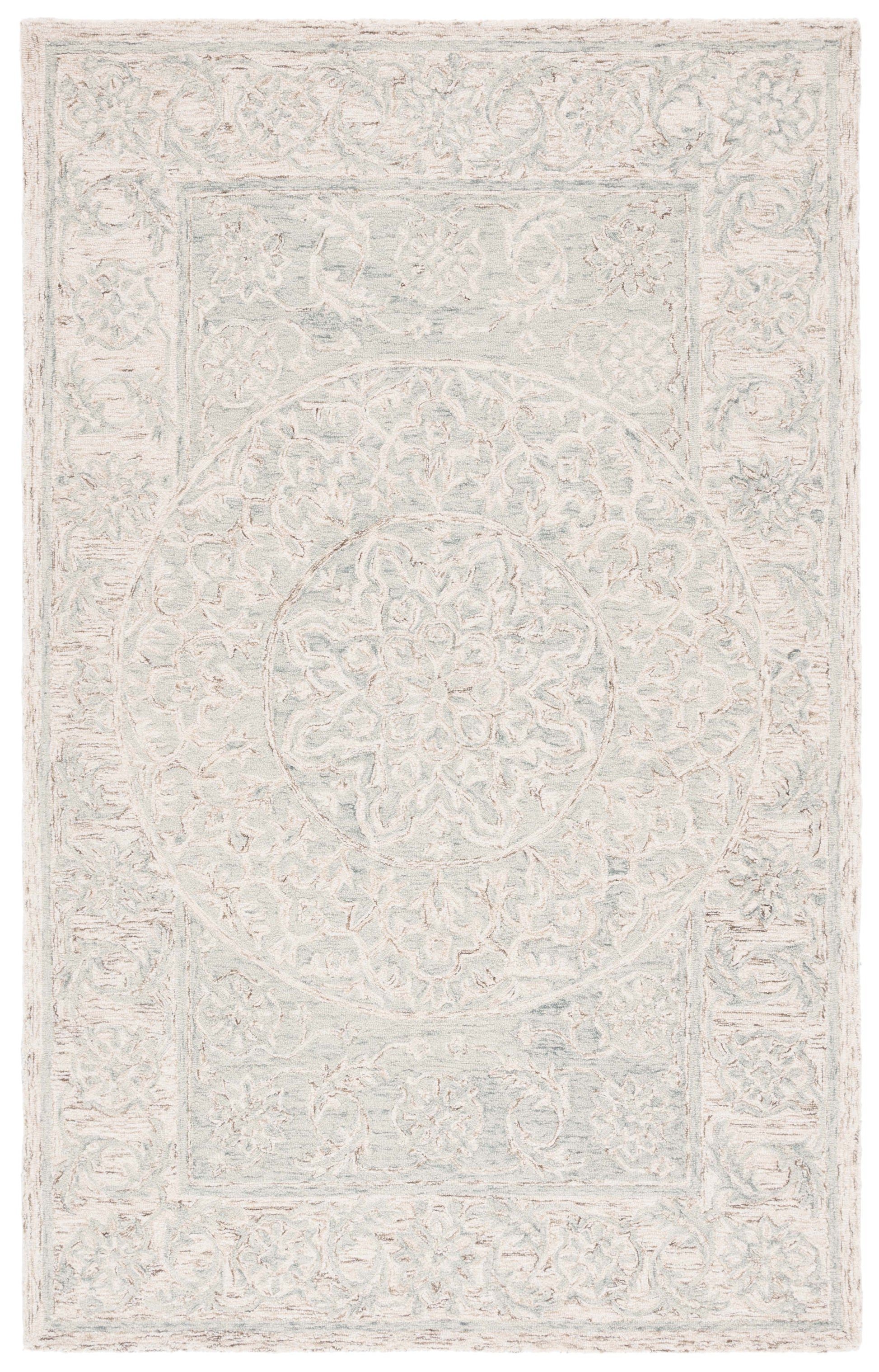 Safavieh Micro-Loop Mlp925L Light Blue/Beige Area Rug