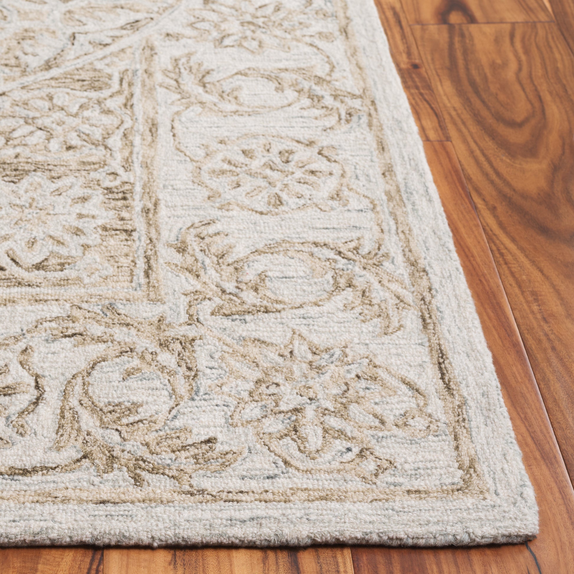 Safavieh Micro-Loop Mlp925T Brown/Light Blue Area Rug