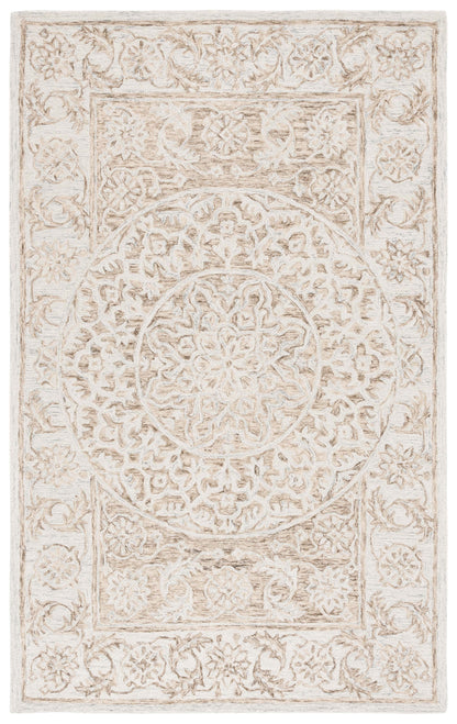 Safavieh Micro-Loop Mlp925T Brown/Light Blue Area Rug