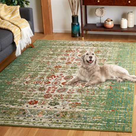 Safavieh Monaco Mnc208W Sage/Rust Rug.