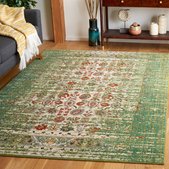 Safavieh Monaco Mnc208W Sage/Rust Rug.