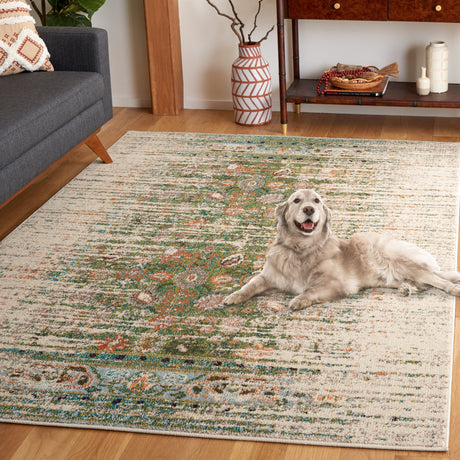 Safavieh Monaco Mnc208Y Green/Ivory Rug.