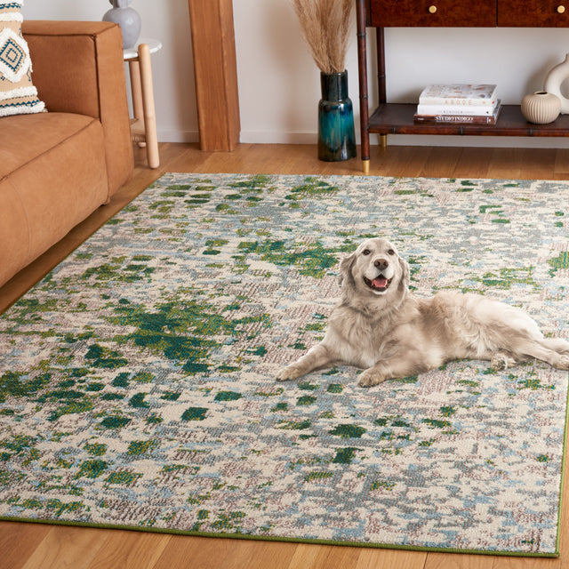 Safavieh Monaco Mnc225Y Green/Blue Rug.