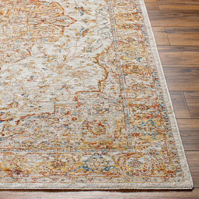 Surya Mona Lisa Mni-2308 Light Sage, Tan, Mustard, Rust, Sage, Dark Blue Rug.