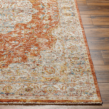 Surya Mona Lisa Mni-2309 Light Sage, Rust, Tan, Mustard, Dark Blue, Sage Rug.
