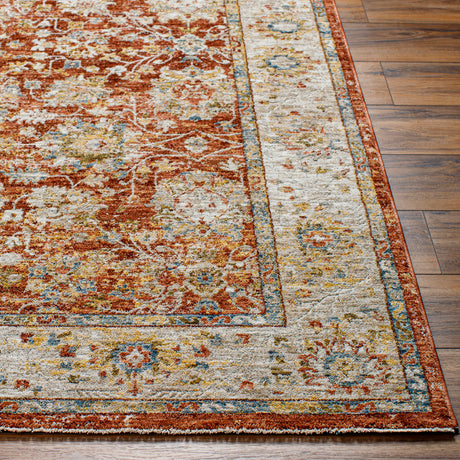 Surya Mona Lisa Mni-2315 Light Sage, Tan, Rust, Mustard, Burgandy, Dark Blue Rug.
