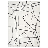 Amer Monotone Vintage Moroccan Power-Loom Ivory Area Rug