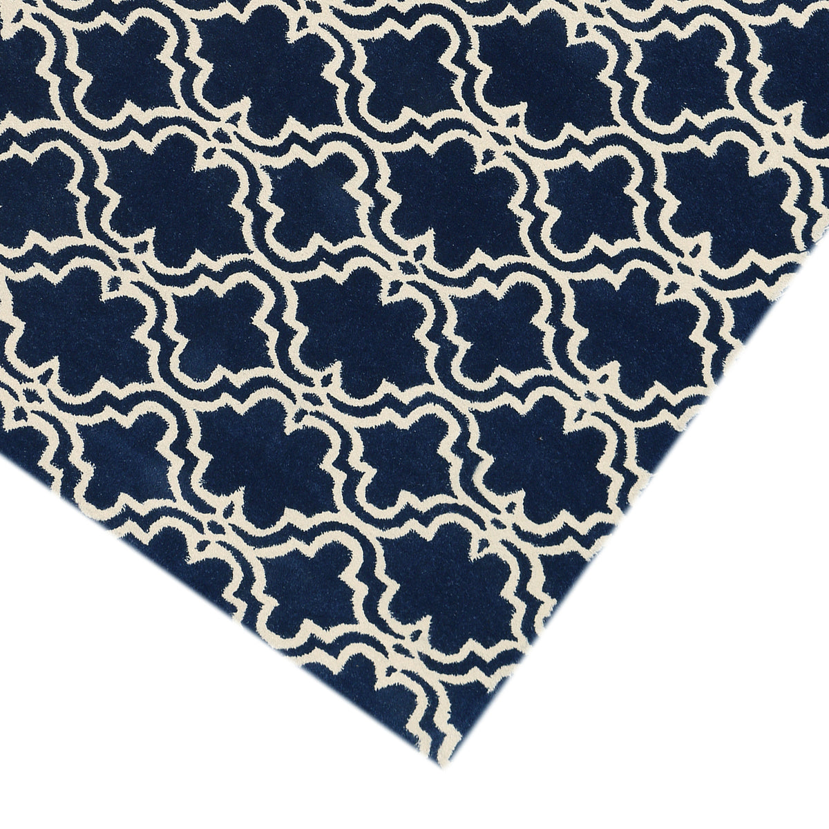 Amer Modern MOD-4 Navy area rug - corner view