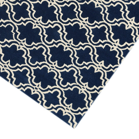 Amer Modern MOD-4 Navy area rug - corner view
