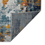 Amer Montana MON-10 Orange / Blue area rug - back view