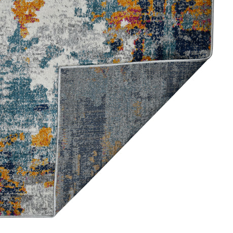 Amer Montana MON-10 Orange / Blue area rug - back view