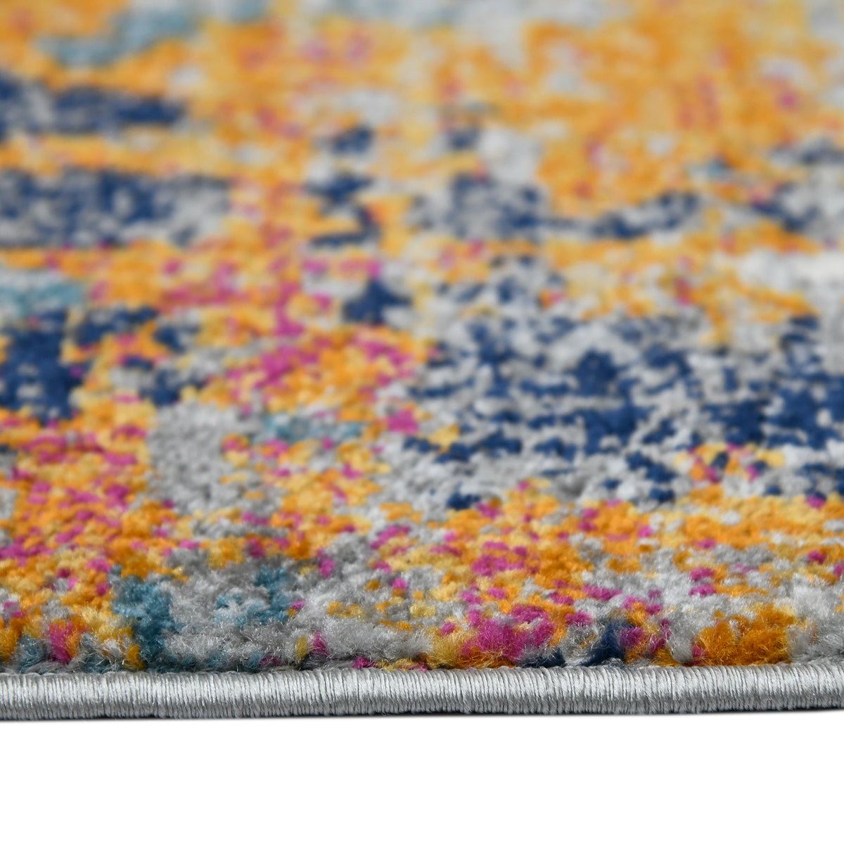 Amer Montana MON-10 Orange / Blue area rug - profile view