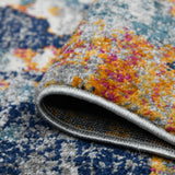 Amer Montana MON-10 Orange / Blue area rug - rolled view