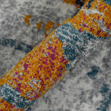 Amer Montana MON-10 Orange / Blue area rug - color swatch view