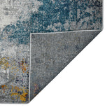 Amer Montana MON-12 Blue / Pink area rug - back view