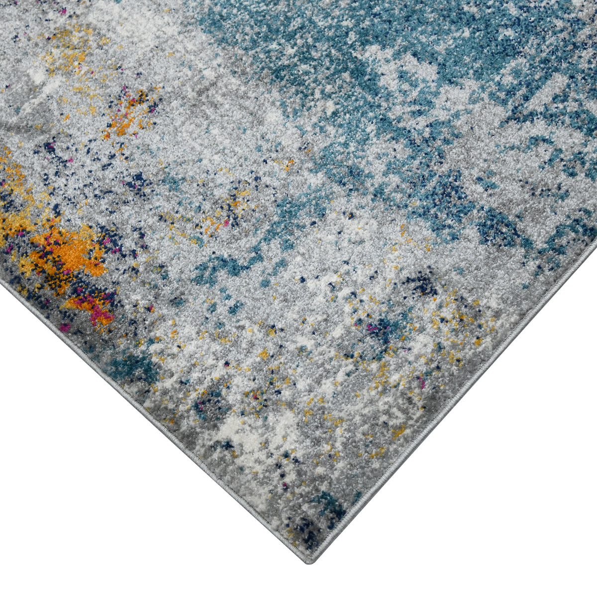 Amer Montana MON-12 Blue / Pink area rug - corner view