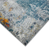 Amer Montana MON-12 Blue / Pink area rug - corner view