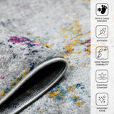 Amer Montana MON-12 Blue / Pink area rug - infographic view