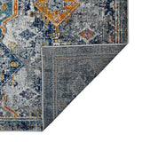 Amer Montana MON-13 Blue / Orange area rug - back view