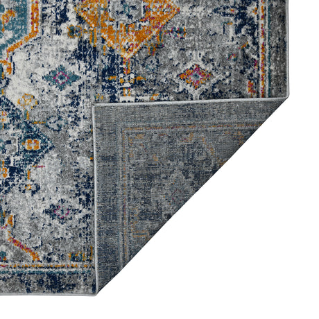 Amer Montana MON-13 Blue / Orange area rug - back view