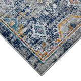 Amer Montana MON-13 Blue / Orange area rug - corner view