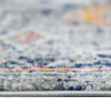 Amer Montana MON-13 Blue / Orange area rug - profile view