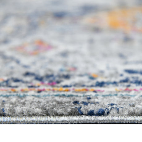 Amer Montana MON-13 Blue / Orange area rug - profile view
