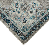 Amer Montana MON-14 Teal area rug - corner view