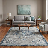 Amer Montana MON-14 Teal area rug - lifestyle view