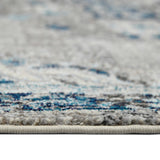 Amer Montana MON-14 Teal area rug - profile view