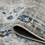 Amer Montana MON-14 Teal area rug - rolled view
