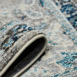 Amer Montana MON-14 Teal area rug - rolled view