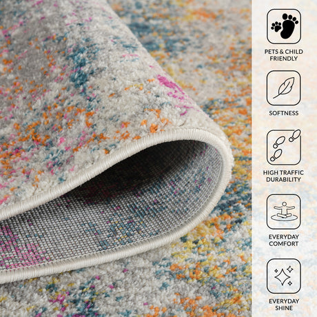 Amer Montana MON-2 Orange / Pink area rug - infographic view