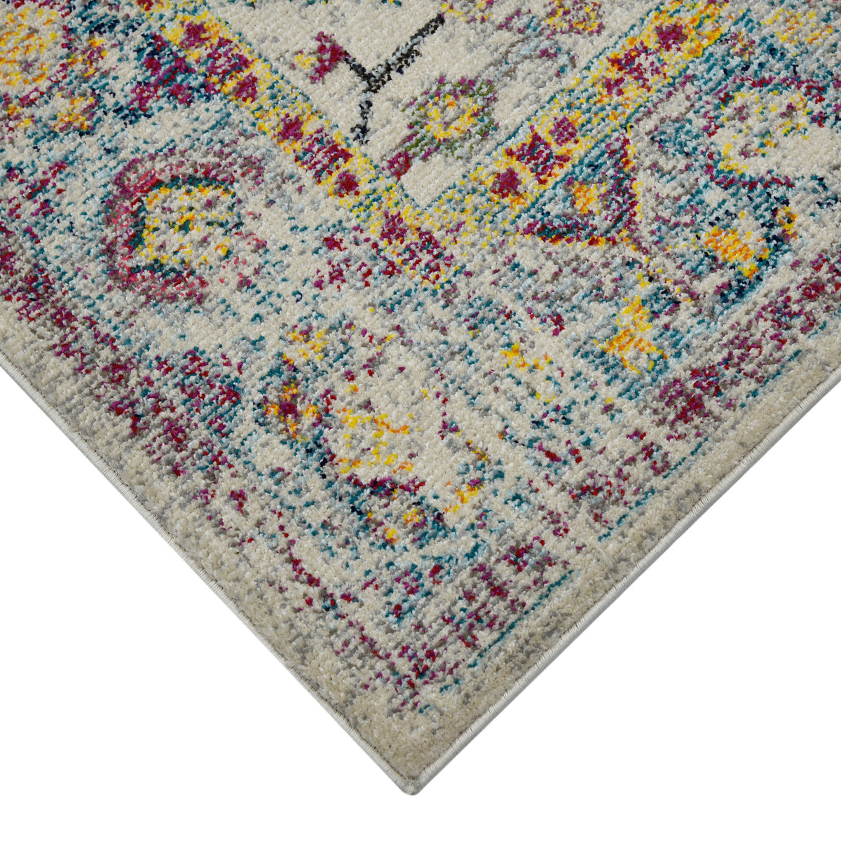Amer Montana MON-3 Gray / Orange area rug - corner view