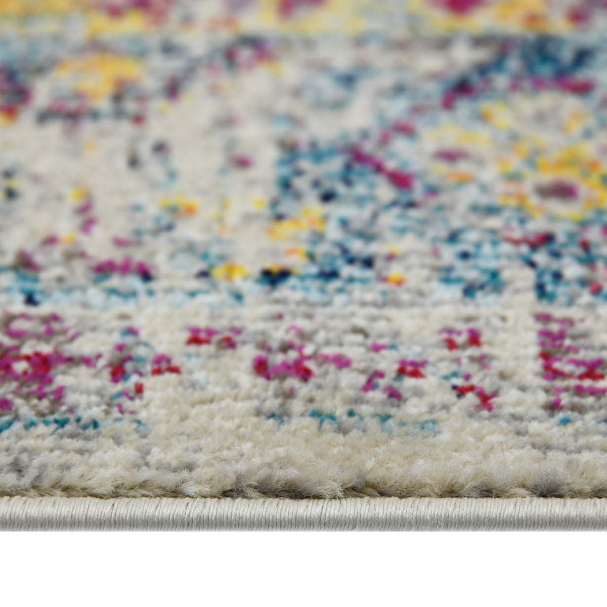 Amer Montana MON-3 Gray / Orange area rug - profile view