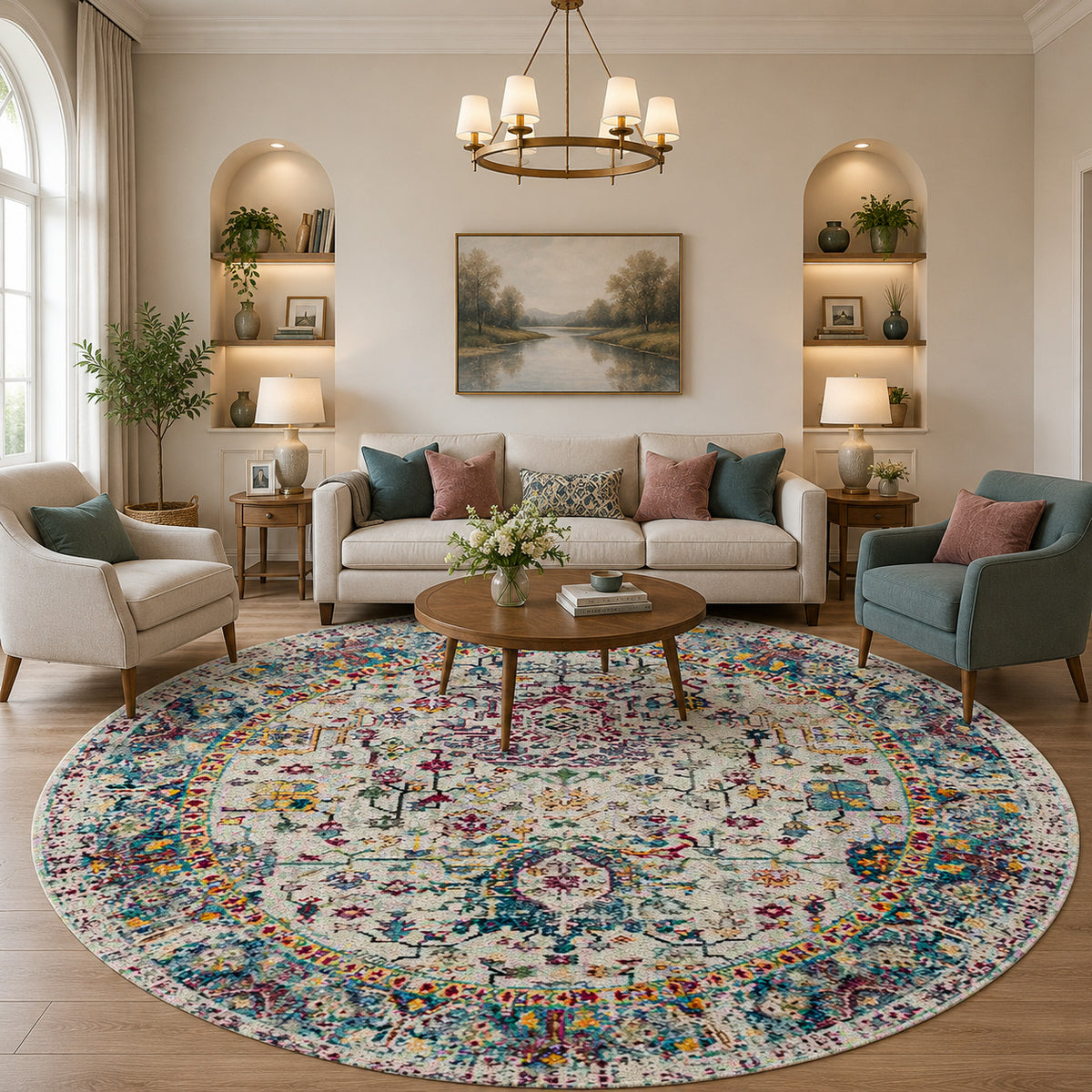 Amer Montana MON-3 Gray / Orange area rug - lifestyle view