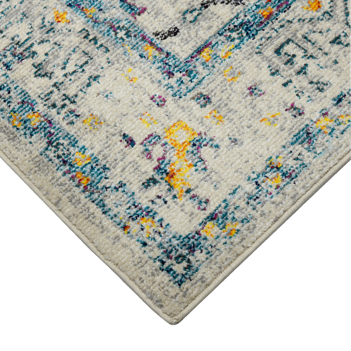 Amer Montana MON-4 Ivory / Yellow area rug - corner view