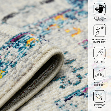 Amer Montana MON-4 Ivory / Yellow area rug - infographic view