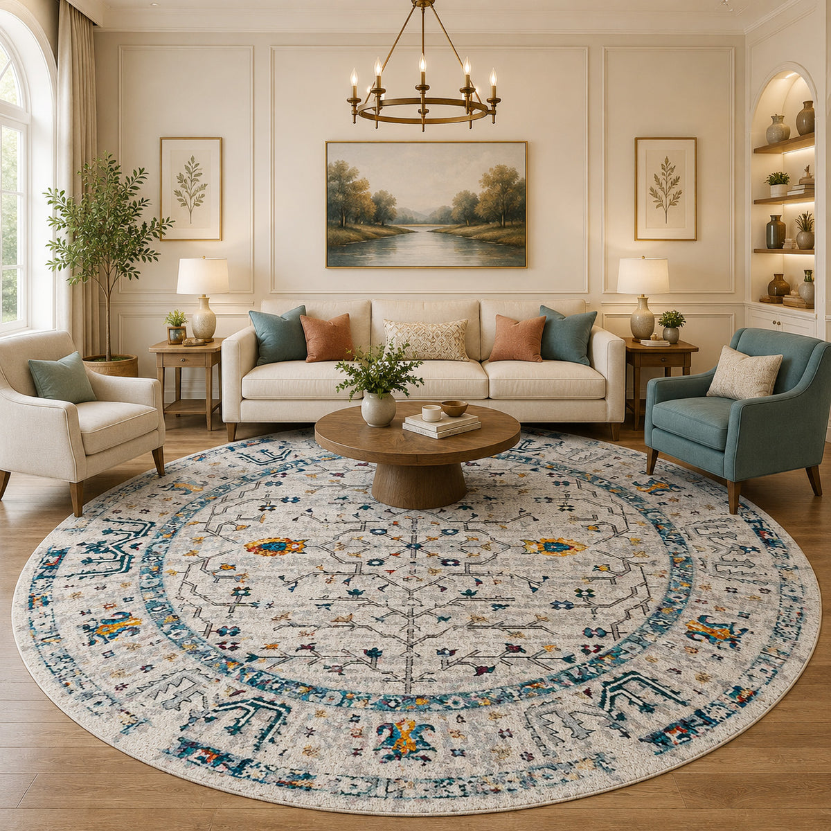 Amer Montana MON-4 Ivory / Yellow area rug - lifestyle view