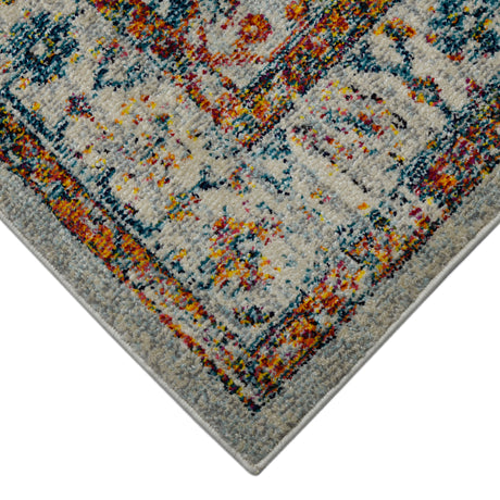 Amer Montana MON-5 Ivory / Orange area rug - corner view