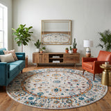 Amer Montana MON-5 Ivory / Orange area rug - lifestyle view